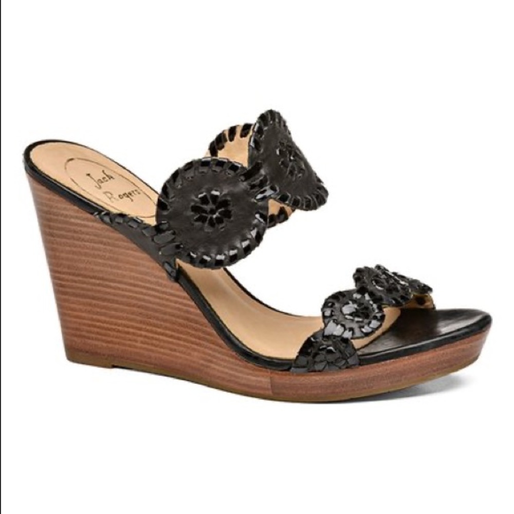 Jack Rodger Luccia Patent Leather Wedge sandal